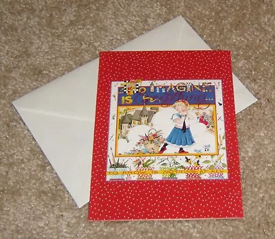 Colorbok Mary Engelbreit Note Card W/Envelope ...blank Inside.  To Imagine Is... • $2.99