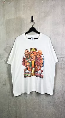 Vintage Pro Player Bulls VS Sonics '96 Finals Caricature T-Shirt  • $192.66