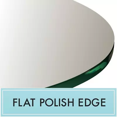 $56.95 • Buy 10  Round Clear Tempered Glass Table Top 3/8  Thick - Flat Polish Edge