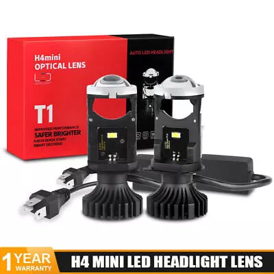 2x H4 9003 Bi-LED Mini Projector Lens 80W 8000LM Bulbs Headlight Hi/Lo Retrofit • $49.98