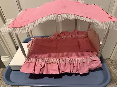 Barbie Vintage Suzy Goose Canopy Bed With Drawer From 1960s • $29