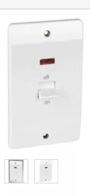 £11 • Buy Mk White Neon Cooker Switch Metal Clad