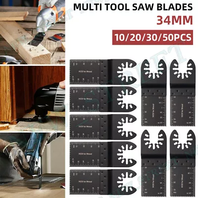 $22.08 • Buy 50PCS Oscillating Multi Tool Blade Saw Blades Wood Metal Cutter For Dewalt Bosch