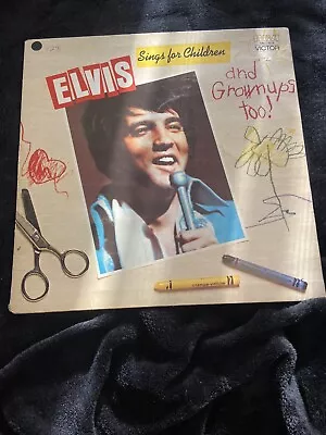 Elvis Presley Vintage Vinyl Lp Record Elvis Sings For Children And Grownups Too • $30