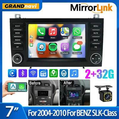 Carplay For BENZ SLK-Class R171 2004-10 Android 12 Car GPS Navi Radio Stereo FM • $159.98