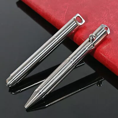 Portable Mini Titanium Alloy Ballpoint Emergency Write Keychain Signing EDC Pen • $26.60