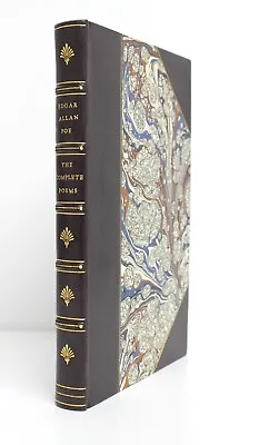 Edgar Allan Poe Complete Poems Illustrated Fine Half Leather Binding • £375