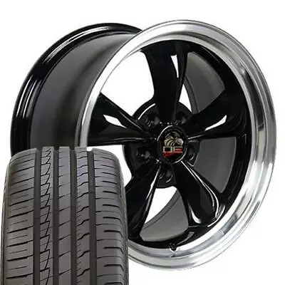 18  Black Wheels & 245/40ZR18 Tires SET Fit Ford Mustang Bullitt Rim OEW • $1323