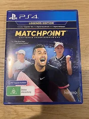 $34.99 • Buy Matchpoint Tennis Championships Legends Edition Sony Playstation 4 PS4