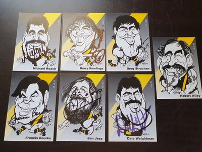 $190 • Buy Weg Art AFL 1980 Richmond Premiers Signed Cards X 7 & 12 Unsigned Cards