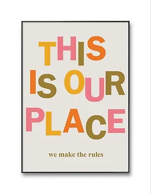 Taylor Swift Poster Lover Lyrics This Is Our Place A4 Print Swiftie Gift  • £5.99