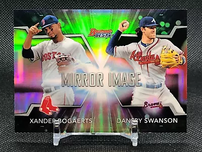 2016 Bowman's Best Mirror Image Xander Bogaerts Dansby Swanson #MI-18 Refractor • $1.99