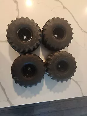 $100 • Buy 4x IMEX Jumbo Kong MASSIVE 1/8 Monster Truck Tires On 14mm Hex Wheels Used