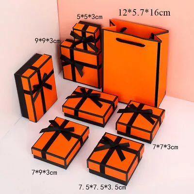 £3.02 • Buy Jewelry Box Jewelry Holder Gift Box Earrings Necklace Bracelet Container Bow Tie