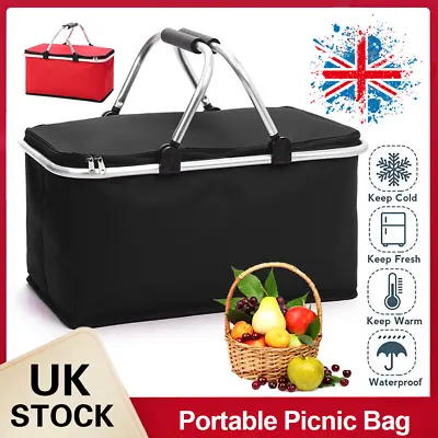 30l Extra Large Cooling Cooler Delivery Box Camping Food Ice Drink Picnic Bag Uk • £7.99