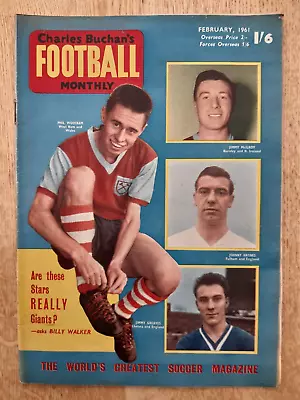 Charles Buchan's Football Monthly February 1961 West Ham Man.city • £1.50