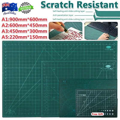 2/6X A1/A2/A3/A5 Large Thick Self Healing Cutting Mat Double-Side Art Craft Tool • $14.59