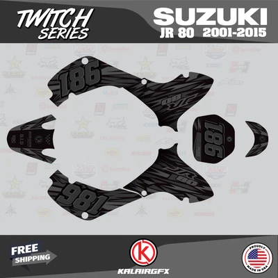 $144.77 • Buy Graphics Kit For SUZUKI JR80 (2001-2015) JR 80  TWITCH-smoke