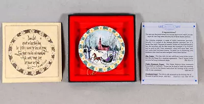 Anna-Perenna P Buckley Moss Christmas Night Ornament & Paperwork • $15.90