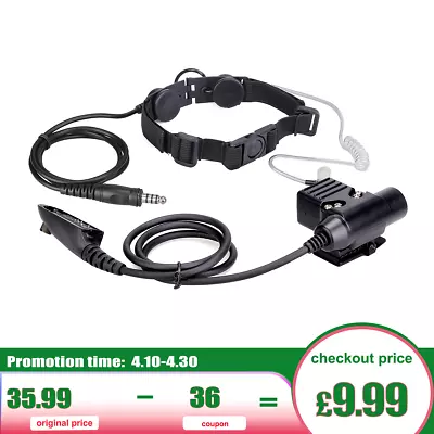 Z Tactical Headset U94 PTT For Motorola GP328 GP340 PTX760 MTX900 PRO5150 HT750 • £9.99