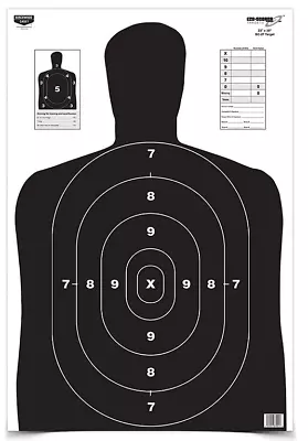 Targets For Shooting Range Paper Gun Target Practice Silhouette 23 X 35  5 Pack • $10.75