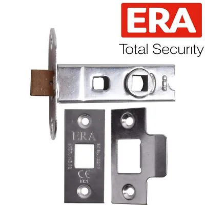 2.5 / 64m SILVER ERA TUBULAR MORTICE DOOR CATCH Bolt Through Internal Door Latch • £7.71