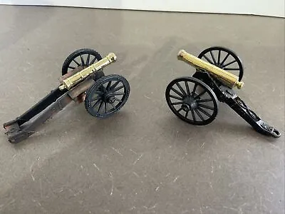 (2) Civil War Cannon Miniatures All Metal Moving Wheels And Barrels 5 1/2” • $32.50