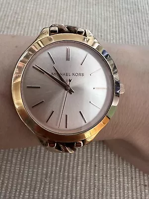 Michael Kors Rose Gold Chain Watch RRP:$180 • $59.99