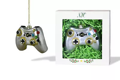 North Star Christmas | Video Game Controller Glass Ornament | Entertainment Coll • $14.99