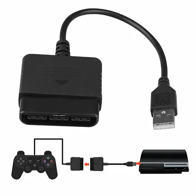 $13.68 • Buy For PS2 To PS3 Controller Adapter PlayStation 2 To USB Cable For PC PlaySta`$4