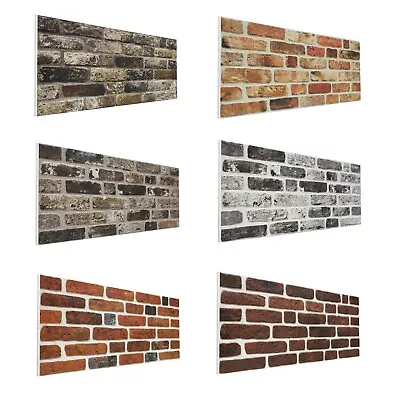 £19.99 • Buy Natural Brick 3D Wall Panel Decorative Wall Ceiling Tiles Cladding Polystyrene 