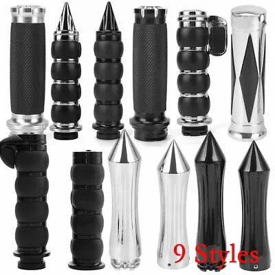 1  Motorcycle Handle Bar Hand Grips For Harley Honda Kawasaki Suzuki Universal • $22.75