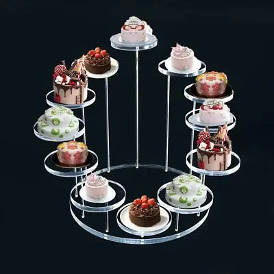 £13.99 • Buy Acrylic Cupcake Stand Jewelry Cake Dessert Display Stand Rack Party Holder UK