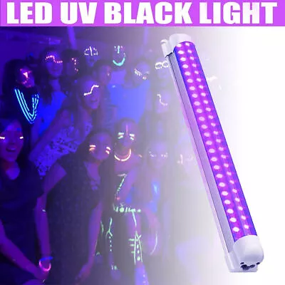USB LED UV Ultraviolet Strip Tube Light 40 Leds Bar Club Party Lamp Blacklight • £10.99