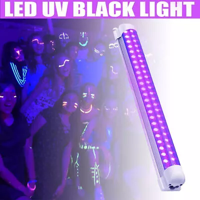 USB LED UV Ultraviolet Strip Tube Light 48 Leds Bar Club Party Lamp Blacklight • £10.99