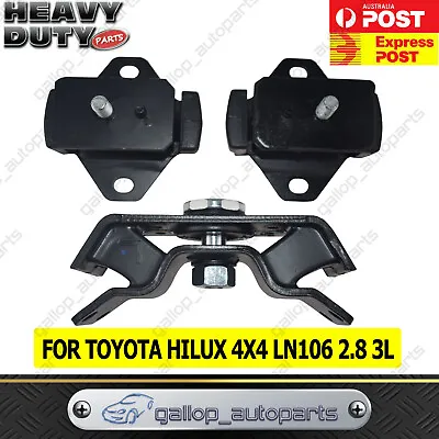 LN106 Engine + Gearbox Mount SET For Toyota Hilux 4x4 LN106 2.8 3L 88-97 • $54
