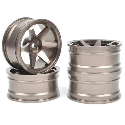 Aluminum Wheels Rims For Tamiya TT-02 TT02S HPI 1:10 RC On-Road Drift Racing Car • £22.75