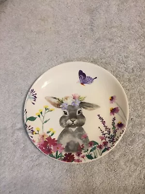 Bunny Love Easter Spring Bunny Rabbit Plate 6  New No Box • $13.99