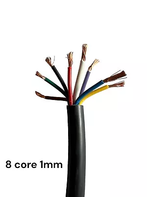 £49.99 • Buy 8 Core Automotive Cable Towing Trailer Wire Dc Thinwall Multicore 12V 24V
