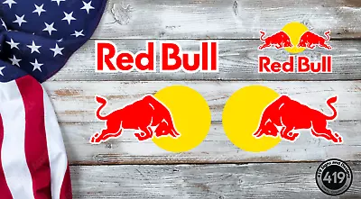 Red Bull Athlete Helmet Decals • $17.99