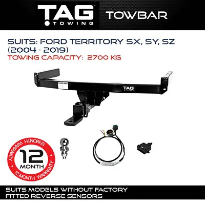 TAG Towbar Fits Ford Territory 2004 - 2019 Towing Capacity 2700Kg 4x4 Exterior • $1089