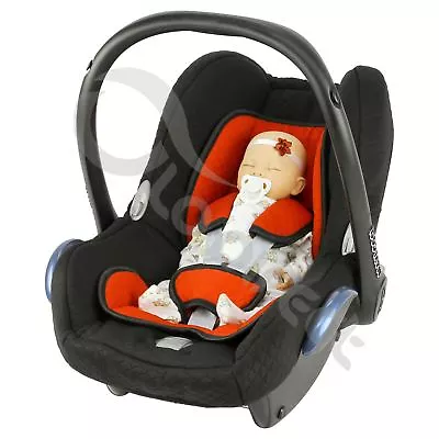 Replacement Seat Cover Fits Maxi Cosi CabrioFix 0+ Infant FULL Set QUILTED Red • £29.99