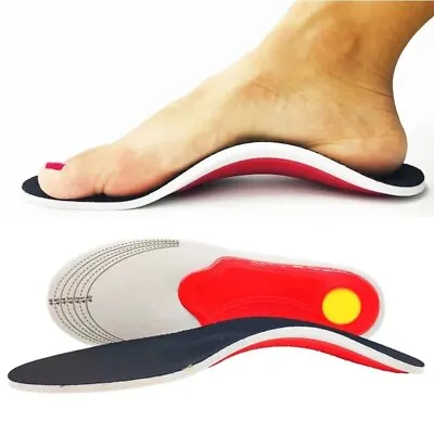 Orthotic Insole High Arch Foot Support Flat Feet Plantar Fasciitis Inner Soles • £4.99