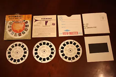 Vintage Sawyers Viewmaster Reels Vermont State Packet A690 Scenic America Series • $14.95