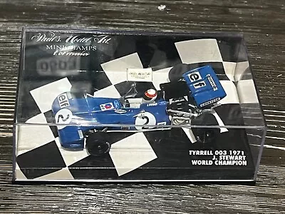 Minichamps Tyrrell 003 Elf Jackie Stewart World Champion 71 F1 1:43 EX-MIB • $91.80