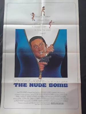 ORIGINAL 1980 THE NUDE BOMB Aka RETURN OF MAXWELL SMART MOVIE POSTER 27X41 INCH • $28