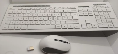 £15.49 • Buy Wireless Keyboard And Mouse Combo Set USB Large 2.4Ghz For Mac Apple PC Computer