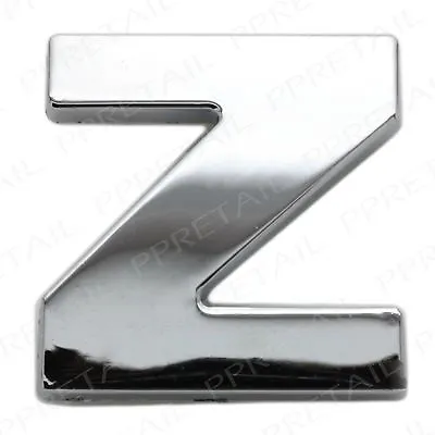 £3.71 • Buy Chrome 3D Self Adhesive LETTER Z Car Badge Emblem Auto Home Sign Sticker Decal