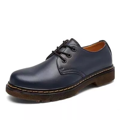 Mens Womens 1461 Martin Boots 3-Eye Black Smooth Oxford Sole Leather Shoes **// • £29.99