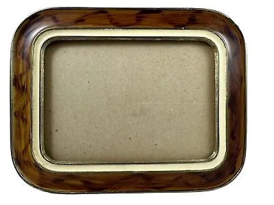 Antique Bakelite Marbled Amber Catalin Phenolic Photo Picture Frame ~4X6 • $36.60